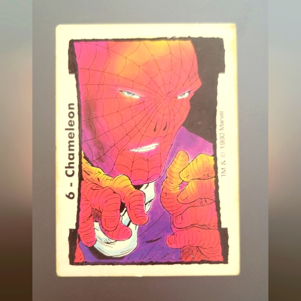 1990 Spider Man Marvel Comic Images Todd McFarlane 2 Card 6 CHAMELEON